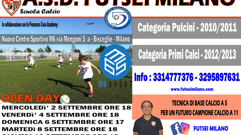 NUOVI OPEN DAY